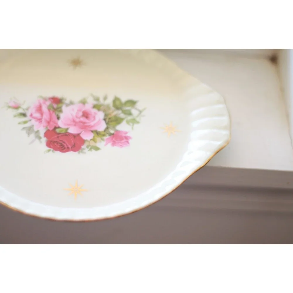 Miniature Tray Victorian Rose by Baum Brothers